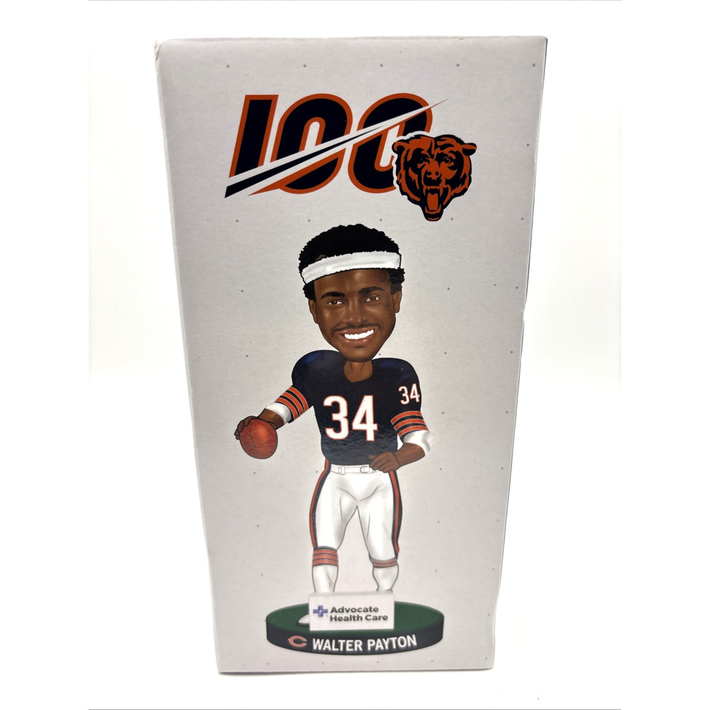 Chicago Bears 100th Anniversary Walter Payton #34 Bobblehead NFL 2019 SGA NIB